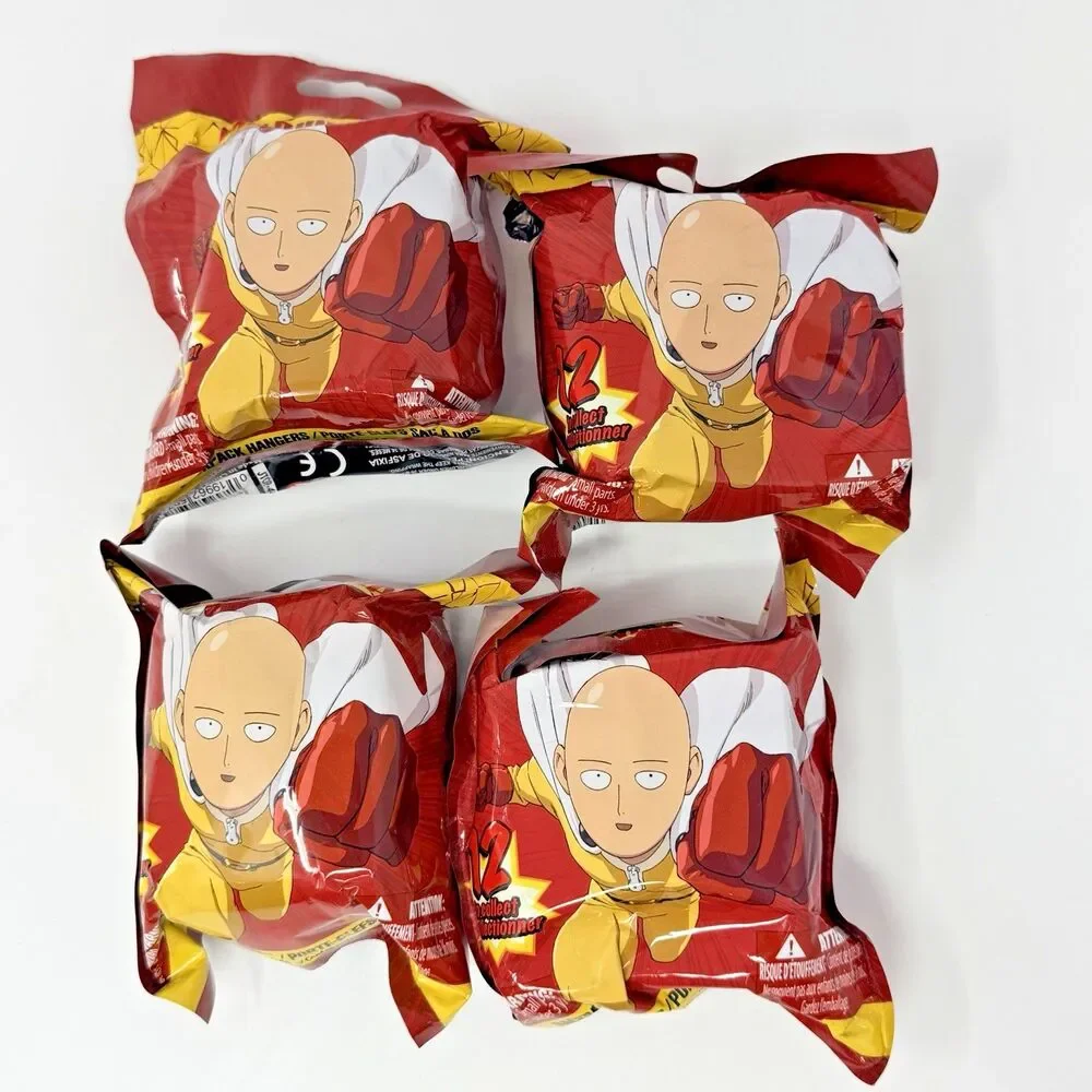 One Punch Man Backpack Hangers Blind Bag Lot of 4 New Sealed Random Figures